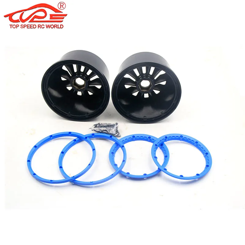 Upgrade Tire Parts Wheel Hub Rear or Front Kit for 1/5 Scale Rc Car Gas HPI ROFUN BAHA ROVAN KM BAJA 5B SS Buggy Truck Parts