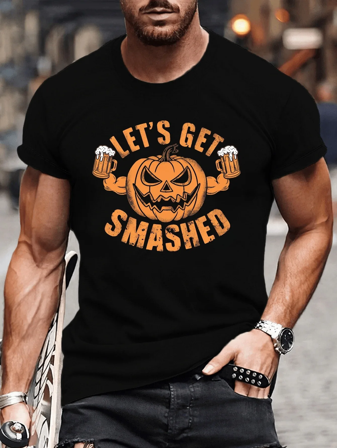 

Men's "Happy Challah Days" T-Shirt - 100% Cotton Hanukkah Menorah, Jewish Holiday Tee