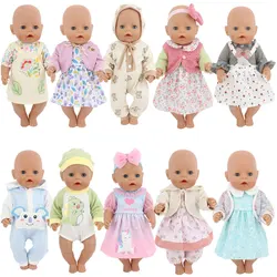 2023 New Doll Jumpsuits For 43cm Baby Doll 17 Inch Reborn Baby Doll Clothes And Accessories