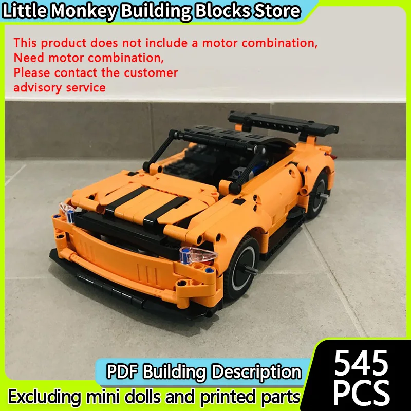 

Speed Racing Car Model MOC Building Bricks Top Tier Racing Car Modular Technology Children Holiday Gifts Assemble Toys Suit