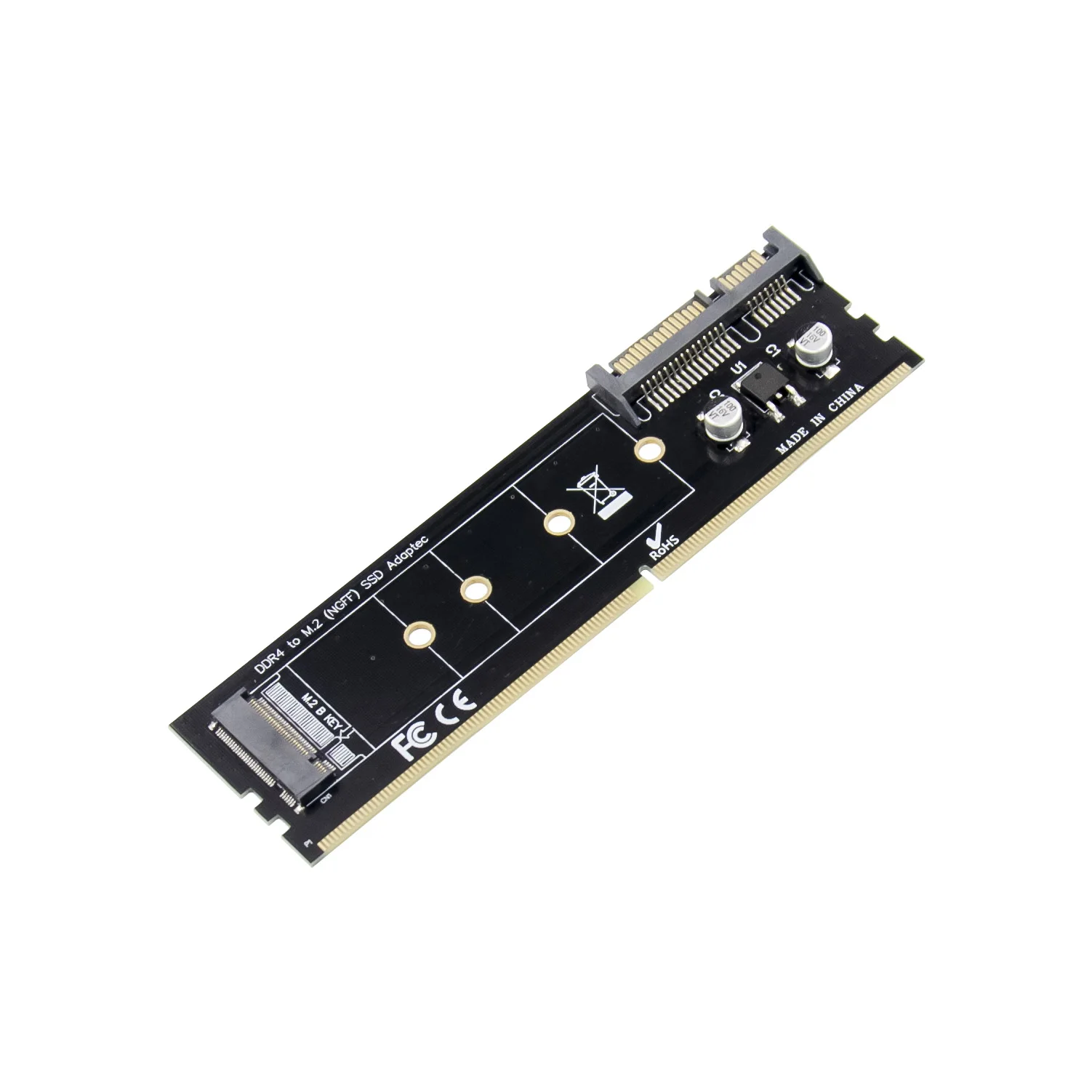 5個入り-sunweit-st521-工場製-ミニpcie-m2-ssdアダプター-ddr2-ddr3-ddr4-pcie-nvme-mキー-bキー-m2-ミニpcieアダプター