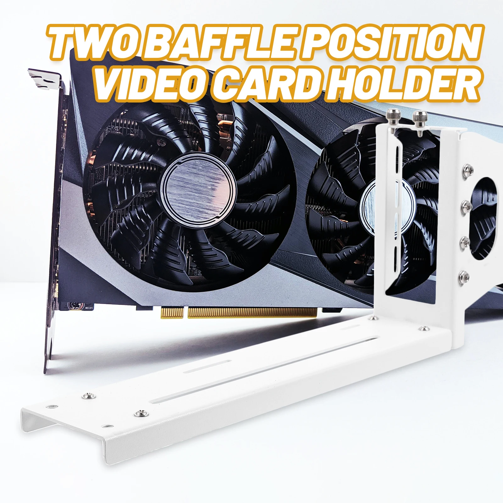

Vertical Gpu Mount Right Angle Graphic Card Holder Bracket For Large Chassis ie Slots Long Shelf 3-Fan Gpu Water-Cooled