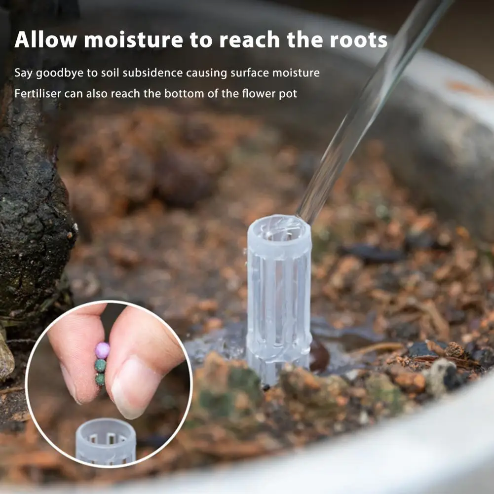 Plant Aeration Tubes Planter Insert Ventilation Tubes Rootlet Rot Prevention Tube Prevent Overwatering for All Types Flower Pots