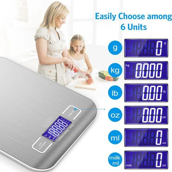 USB charging  Food Scale, Digital Kitchen Scale,  Weight in Grams and Ounces for Baking, Cooking, and Meal Prep, LCD Display