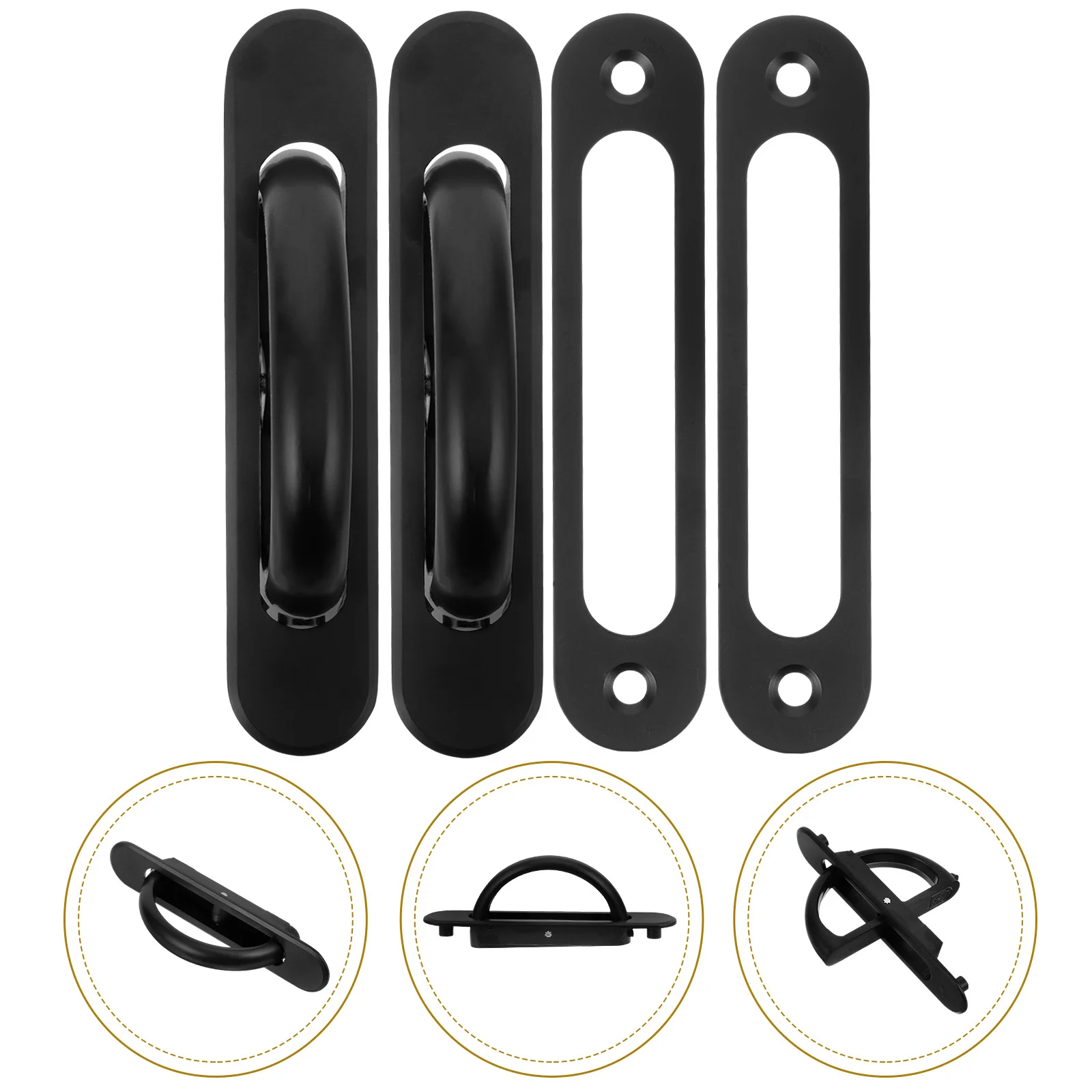 

2Pcs Hidden Cabinet Pull Handles Modern Concealed Door Pulls for Kitchen Drawer Cabinet Door Handles Concealed Pull Handle