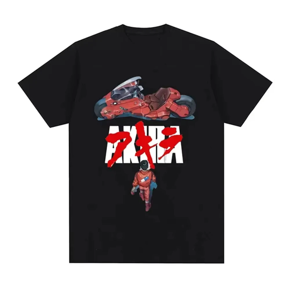 Japanese Anime Neo Tokyo Akira T Shirt Movie Science Fiction Manga Shotaro Kaneda Men Short Sleeve Graphic T Shirts
