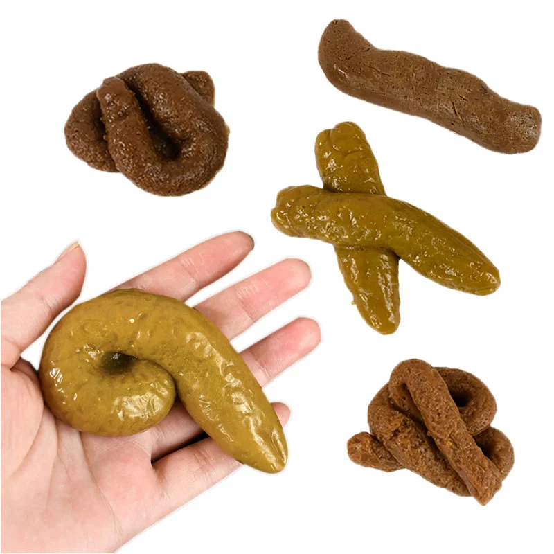 Prank Fake Poop Realistic Shit Gift Funny Toys Reusable Antistress Gadget Fool's Day Tricky Toy Halloween Party Props Supplies