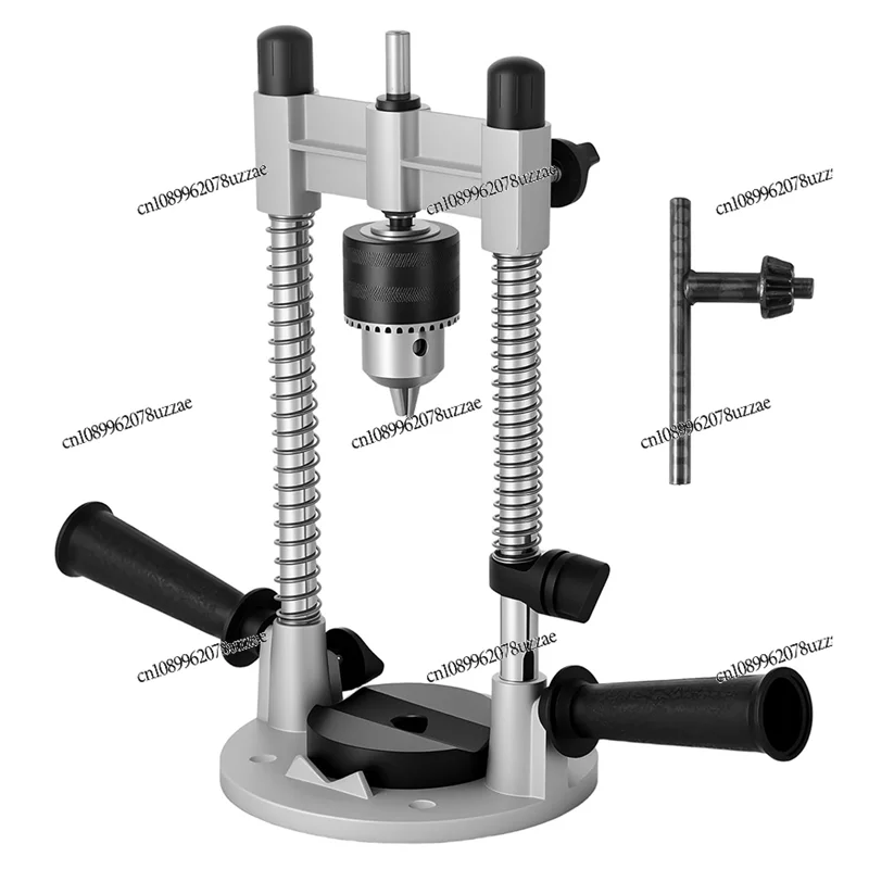 

Drill Guide Attachment for Precise Straight Holes, Universal Hand Drill Adapter with Bench Clamp Electric Repair