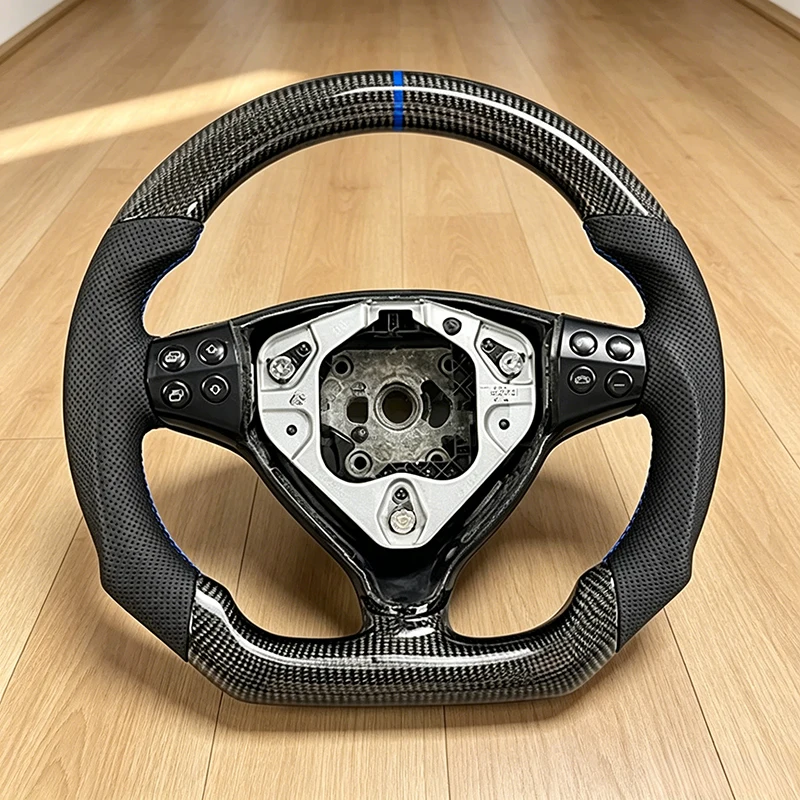For Mercedes-Benz W219 W211 W230 W463 G 203 219 463 500 CLK CL (No Paddle Shifters Holes) Wood Car Steering Wheel