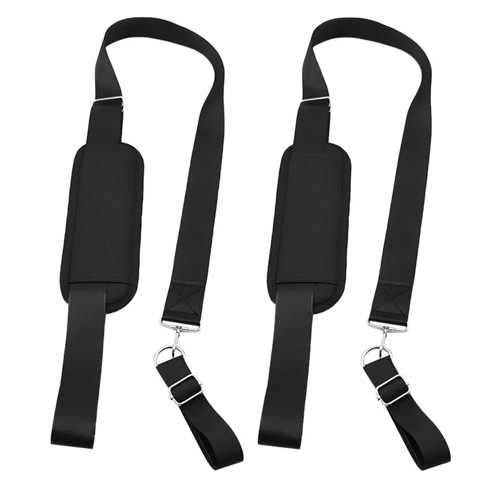 

2pcs Lawn Mower Strap Trimmer Shoulder Carry Belt Grass Harness Black Durable Adjustable Gardening Tool Accessory