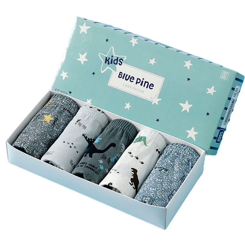 

5 Pcs/Lot Boys Underwear Cotton Children Underwear Breathable Boy Briefs Dinosaur Cartoon Kids Panties 2-14Y Underpants For Boys