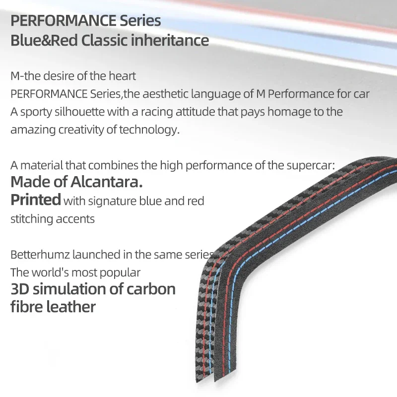 For BMW X3 F25 X4 F26 Made of Alcantara Car Interior Door Armrest Panel Storage Box Frame Trim Strip Stickers Tuning Accessories view 4