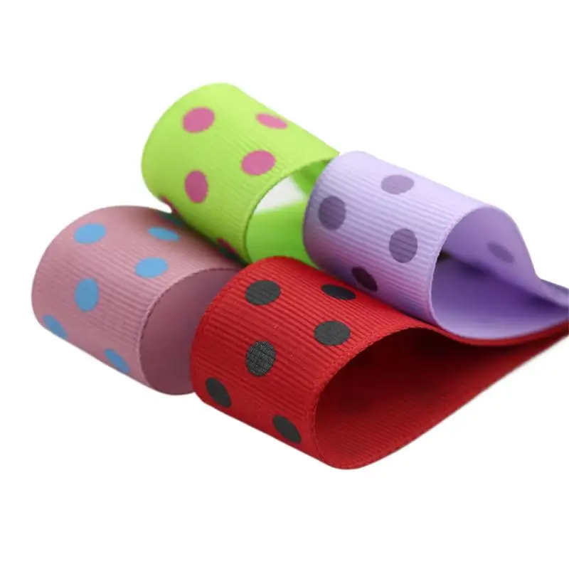 Nastro per parrucchiere, nastro di raso per decorazione, fiocco fai da te, fatto a mano, a costine, nastri, T-046, 5 m per lotto, 25 mm