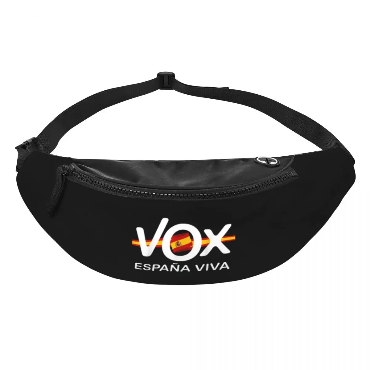 Spain Flag Espana Viva Vox Fanny Bag Customized Crossbody Waist Pack Women Men Cycling Camping Phone Money Pouch