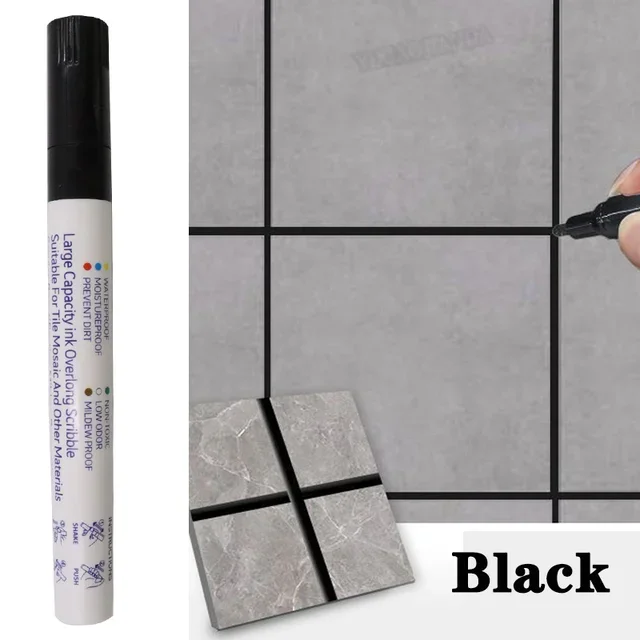 Waterdichte tegelmarkering voegpen muurnaad voor vloer badkamer keuken toilet muurnaad reparatie zwart wit goud zilver beige