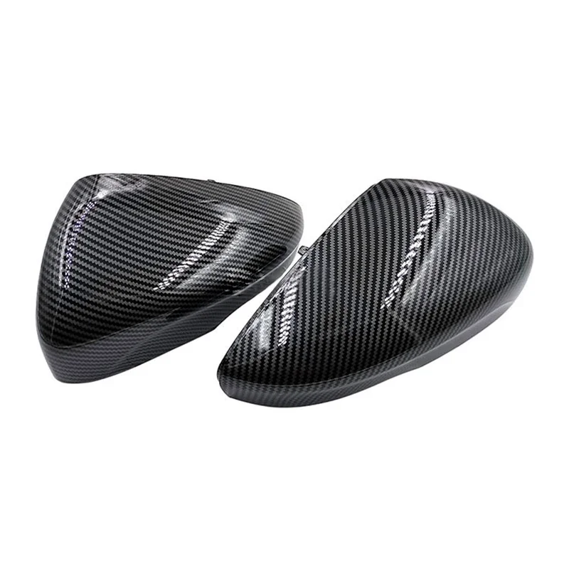 2pcs Auto Carbon Fiber Rear Mirror Cover Shell Cap Housing For Ford Focus 2019 2020 European Version