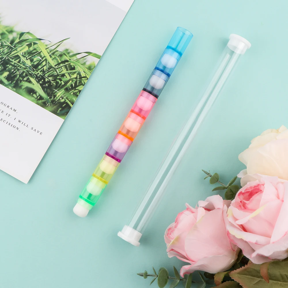 Bundle 40pcs Mini Rainbow Stackable Blender Brushes for Ink Blending Easier Scrapbook Card Making Soft Bristles Finger Dauber