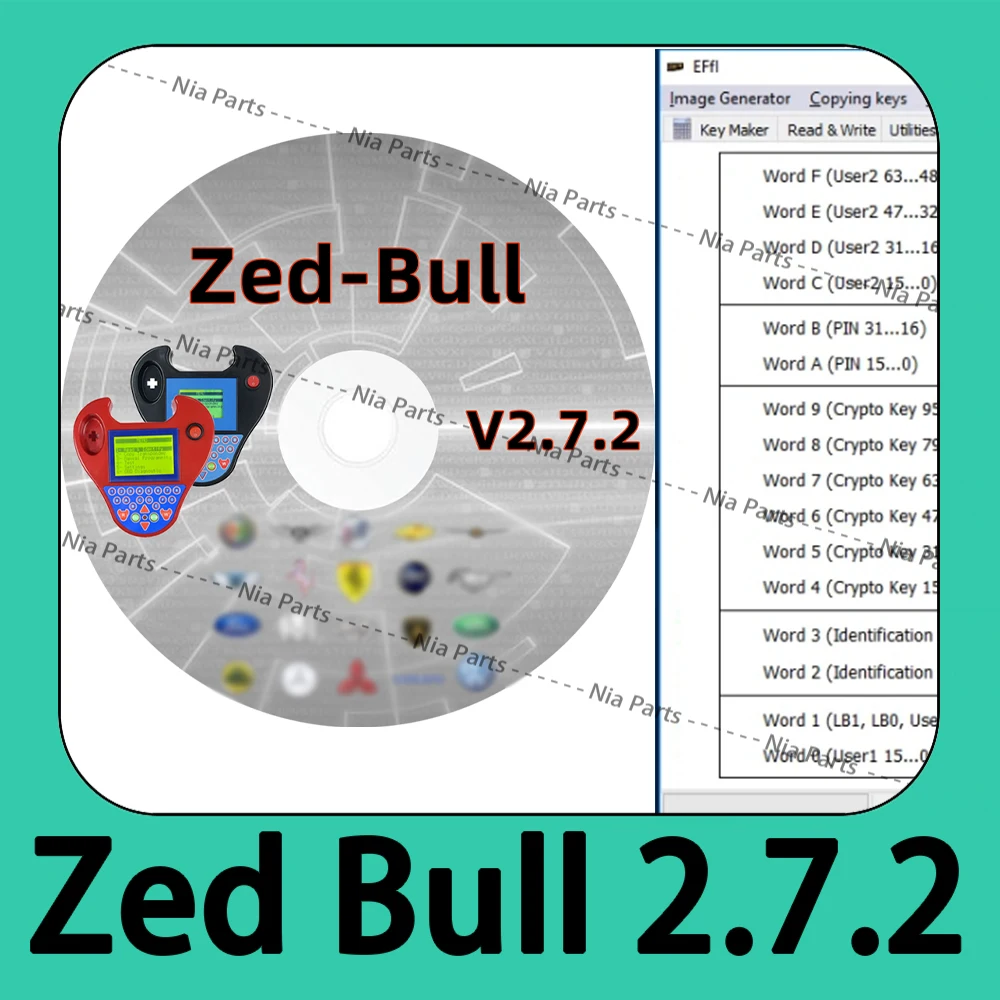 

V2.7.2 Zed Bull Clone Инструменты для проверки ключей считыватель кодов mini zedbull clone 2.7.2 Программное обеспечение для диагностики автомобильных ключей Программа авторемонта