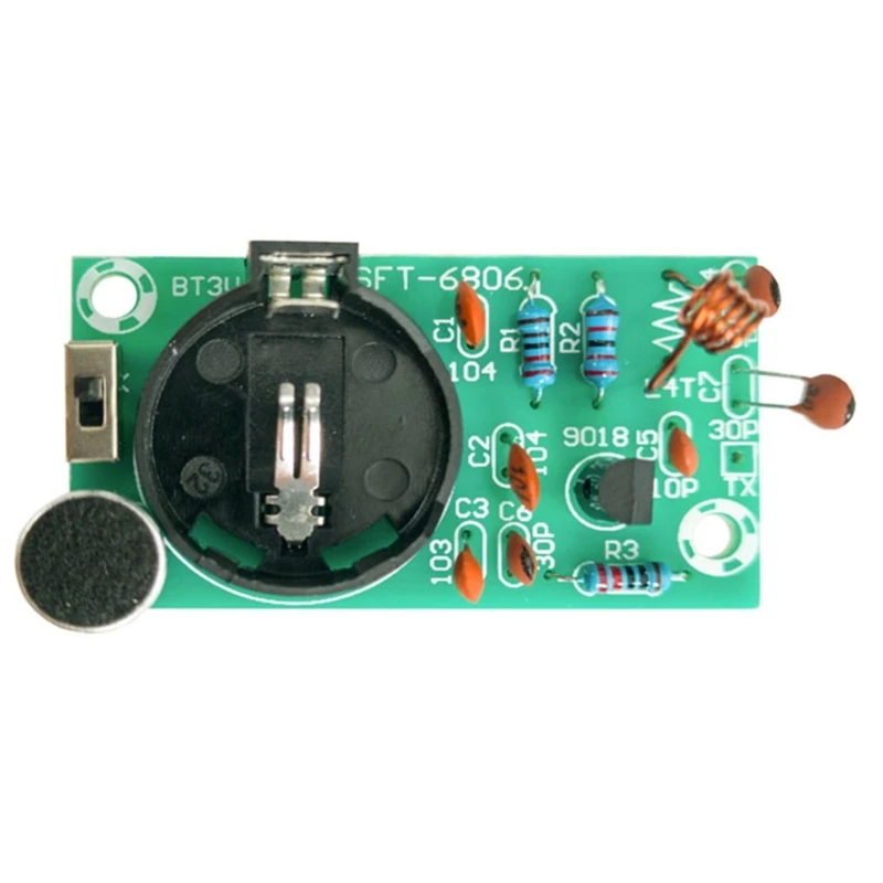 entrenamiento electrónico piezas micrófono inalámbrico FM DIY Simple caliente