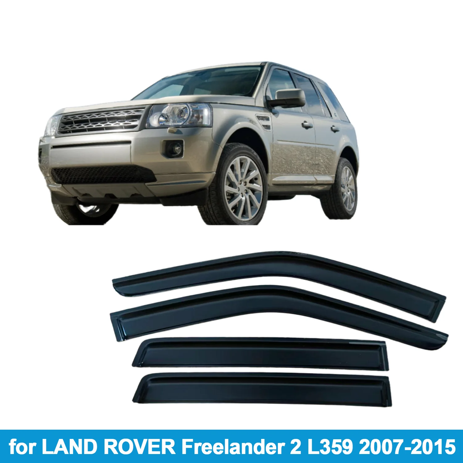 

Оконный козырек для LAND ROVER Freelander 2 L359 2007-2015, защита от дождя, боковой дефлектор, защита от атмосферных воздействий, лента для наружного крепления