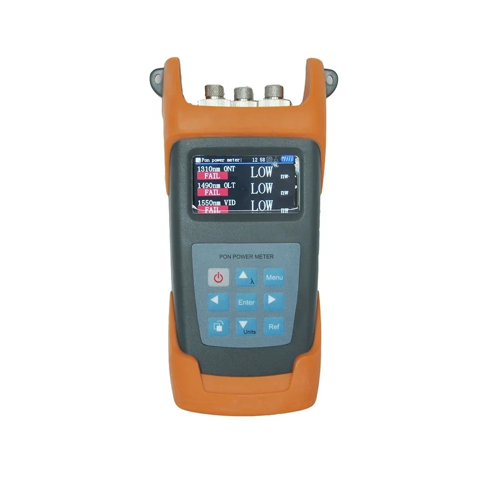 FC/SC/ST Interchangeable Handheld PON Optical Power Meter SM FTTX UT FC/SC/ST Interchangeable/2.5 Universal Adapter -10~60 1.