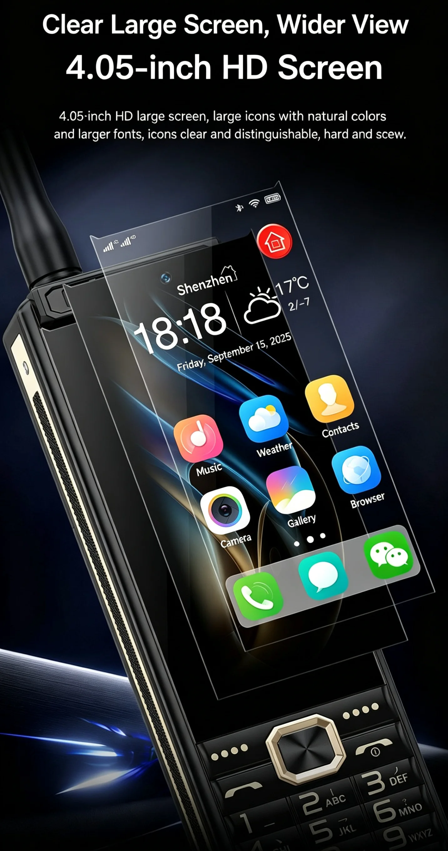 S24c61d603a944016a2d52dcc8e7ec8f5J Touch  Screen 4G LTE Mobile Phone Android 13 4GB RAM 64GB ROM Fast Charging Dual SIM WiFi 5G/BT5.0/GPS
