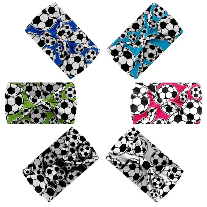 Football Hair Accessories&Bracelet&Earrings Turban Soccer Ball Headbands Bandanas Hair Band Bandana Headpiece