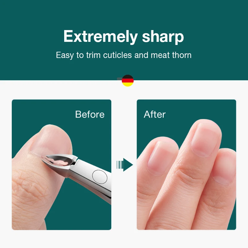 MR.GREEN Nail Cutícula Nipper Manicure Tesoura De Aço Inoxidável Pele Morta Removedor Pusher Ferramenta Trimmer