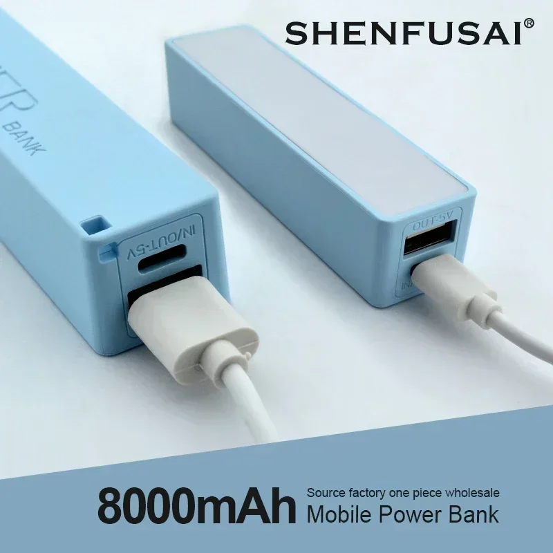 

suitable for digital products such as MP3 and MP4 on mobile phones Pocket sized power bank 8000mAh 18650 USB charger