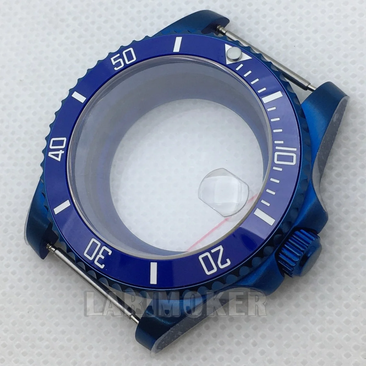 Caja NH35 de alta calidad de 40mm, bisel de clic Sub 120, cristal de zafiro de acero inoxidable compatible con NH34 NH35 PT5000 ETA2824, caja de movimiento Miyota