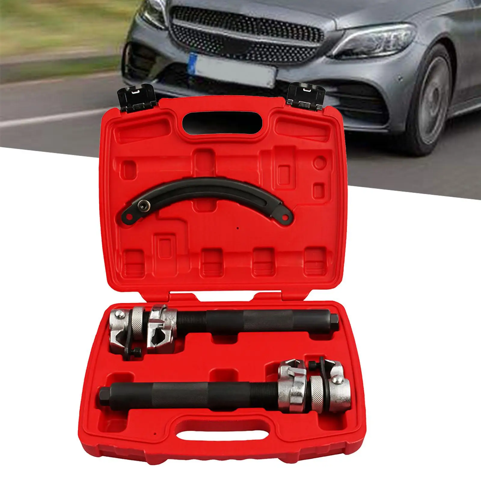 

Coil Spring Compressor Tool Set with Secure Jaws for Vehicles Motorcycles with