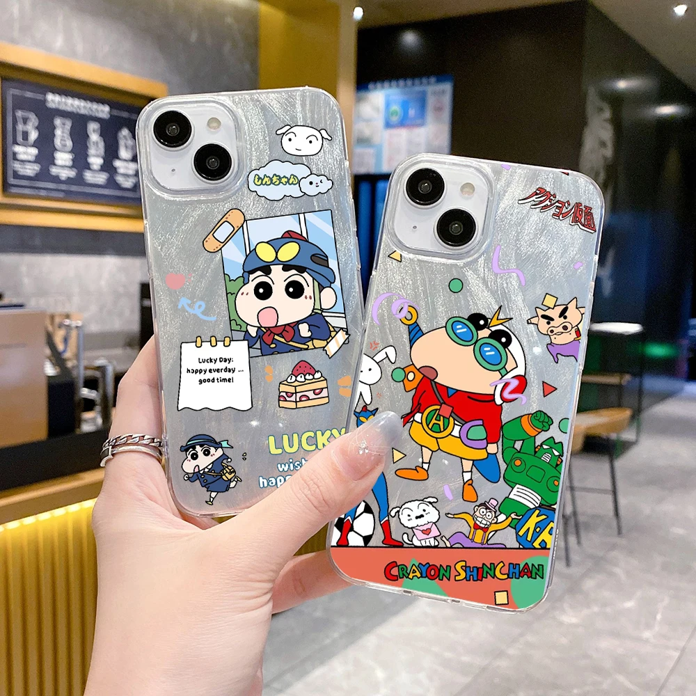 Cartoon C-Crayon Shin-Chan Phone Case FOR Samsung Galaxy A30 A25 A24 A23 A22 A217F A21 A20 A15 A14 A13 A12 S LITE M32 5G