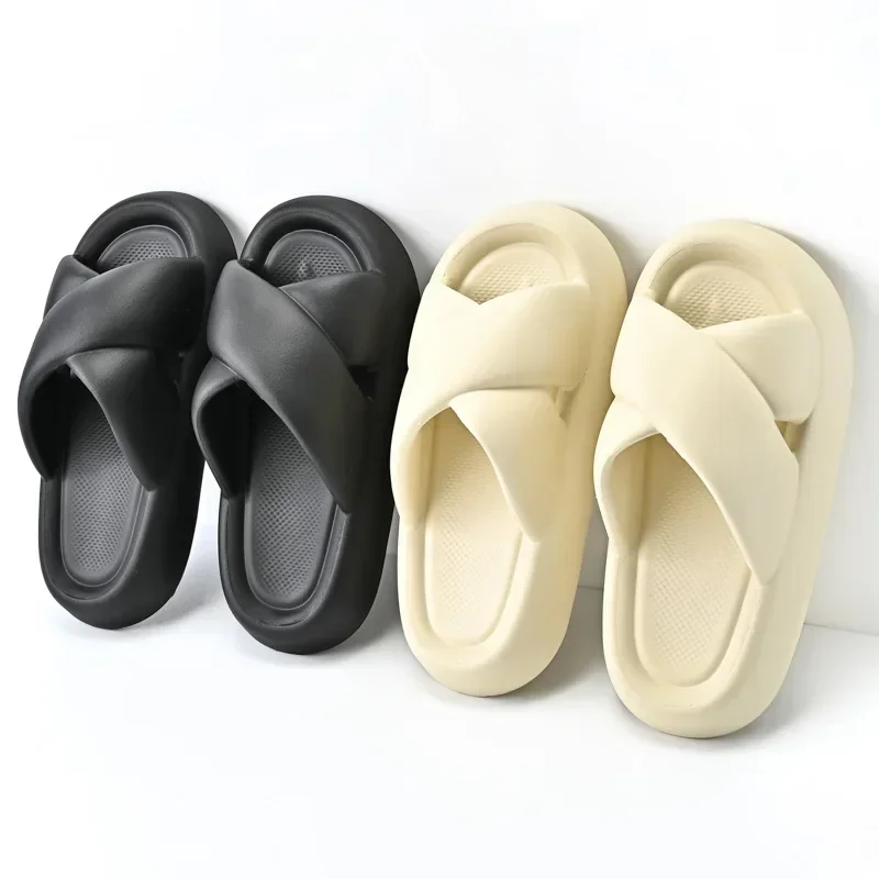 House Slippers Women Slides Sandals Summer Beach Shoes Fashion Soft Flat Platform Flip Flops Female Bathroom Slipper Footwear