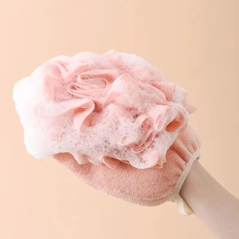 Super Soft Exfoliating Bath Mitt-Painless To The Skin Sponge Children Adult Bathing Scrub Gloves Durable Shower Towel