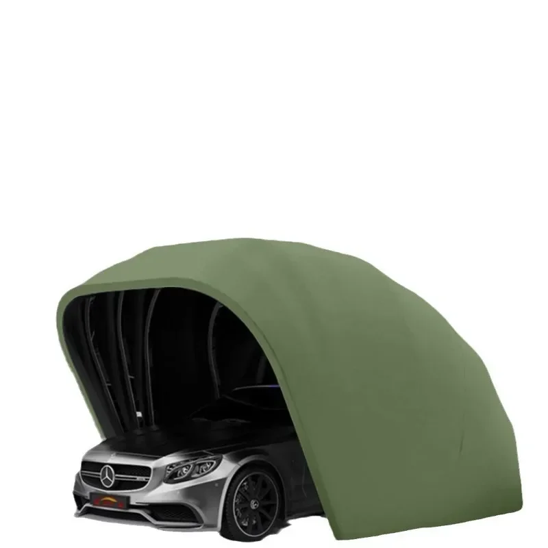 Super Sturdy Portable Lockable Carport Retractable Folding Car Garage Tent Automatic Awning Rainproof Outdoor Car Cover