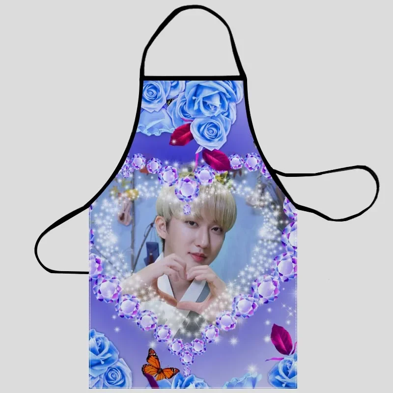 New Seo Changbin Apron Kitchen Aprons For Women Oxford Fabric Cleaning Pinafore Home Cooking Apron