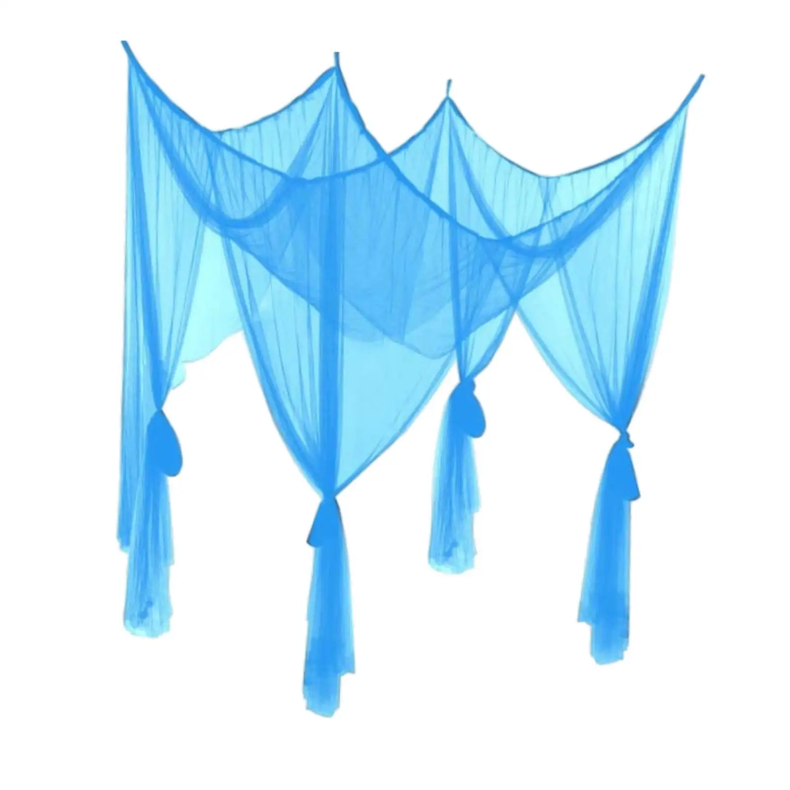 4 Corner Post Bed Canopy Net Bed Drape Kids Bed Tent Drape Cover Netting for