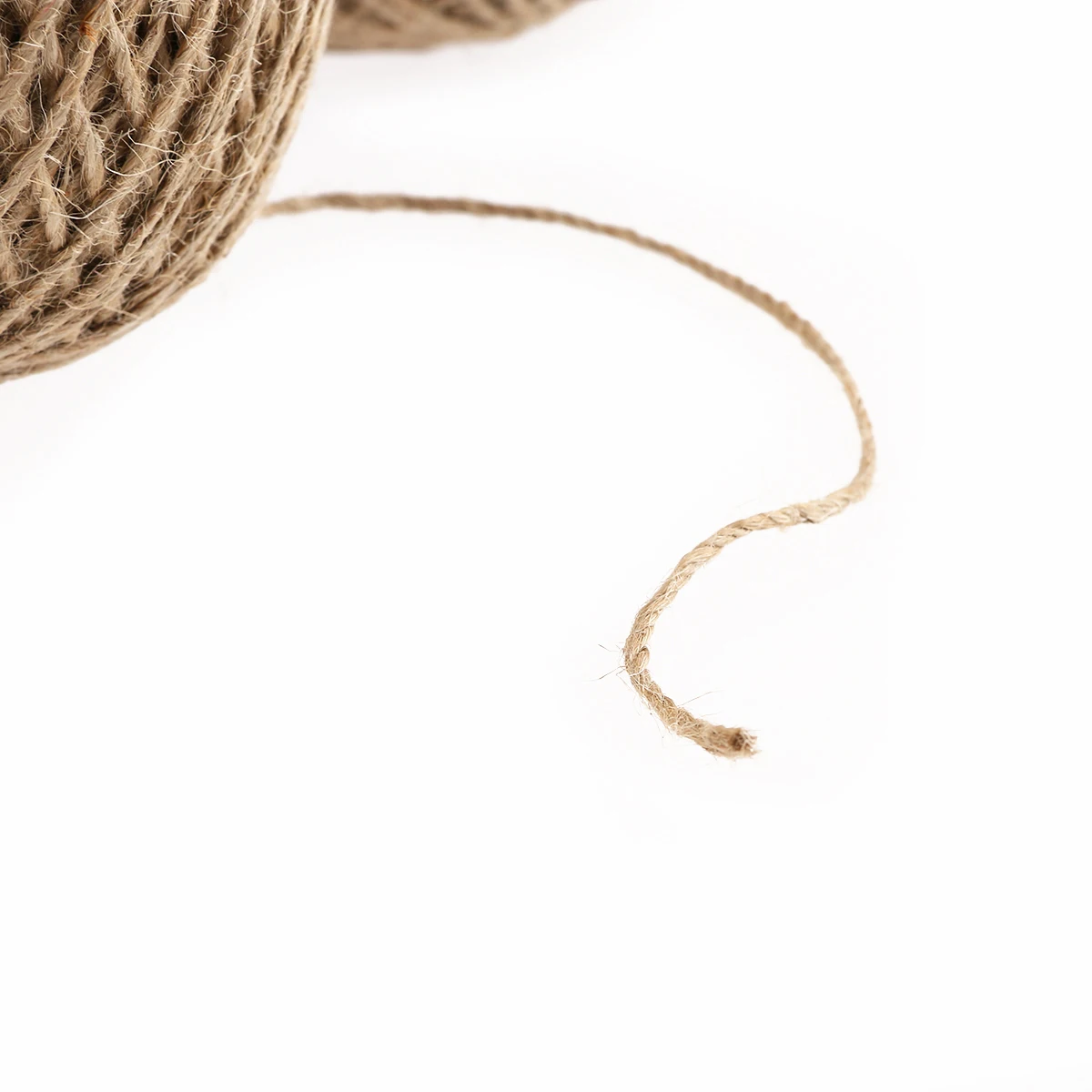 

2pcs 2 Rolls Sisal Jute Twine 190M 2mm Brown 3 Strands Durable Gift Box Gardening Photo Display Craft DIY Industrial Ropes