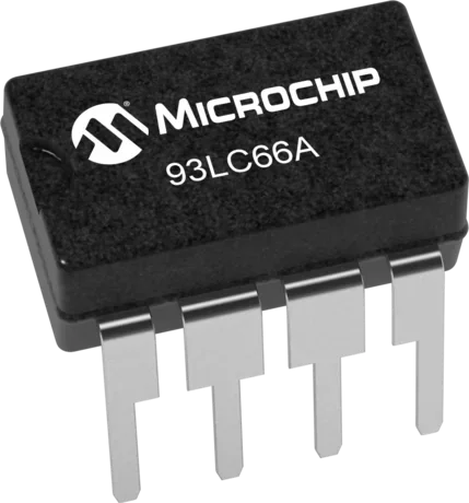 93Lc66A-I/P Eeprom Serial-Microwire 4K-Bit 512 X 8 3.3V/5V 8-Pin Pdip Tube