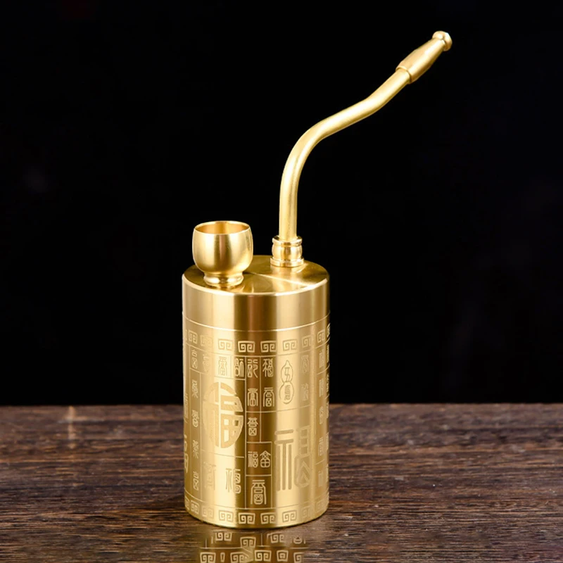Bronze Water Pipe Has Four Functions: Coarse, Medium, Fine, And For Tobacco And Water. It Is A Smoking Accessory For Water Pipes