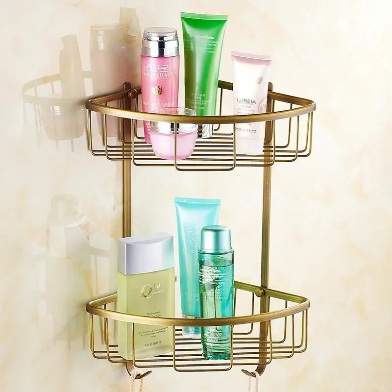 Bathroom Shelf Wall Mounted Shower Shampoo Soap Cosmetic Shelves Bathroom Accessories Organizer Rack Holder Bathroom Stand