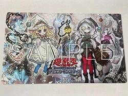 YuGiOh Playmat Risette of The White Woods & Asteria TCG Mat Rubber CCG Board Game Duel Trading Card Game Mat Mouse Pad Free Bag