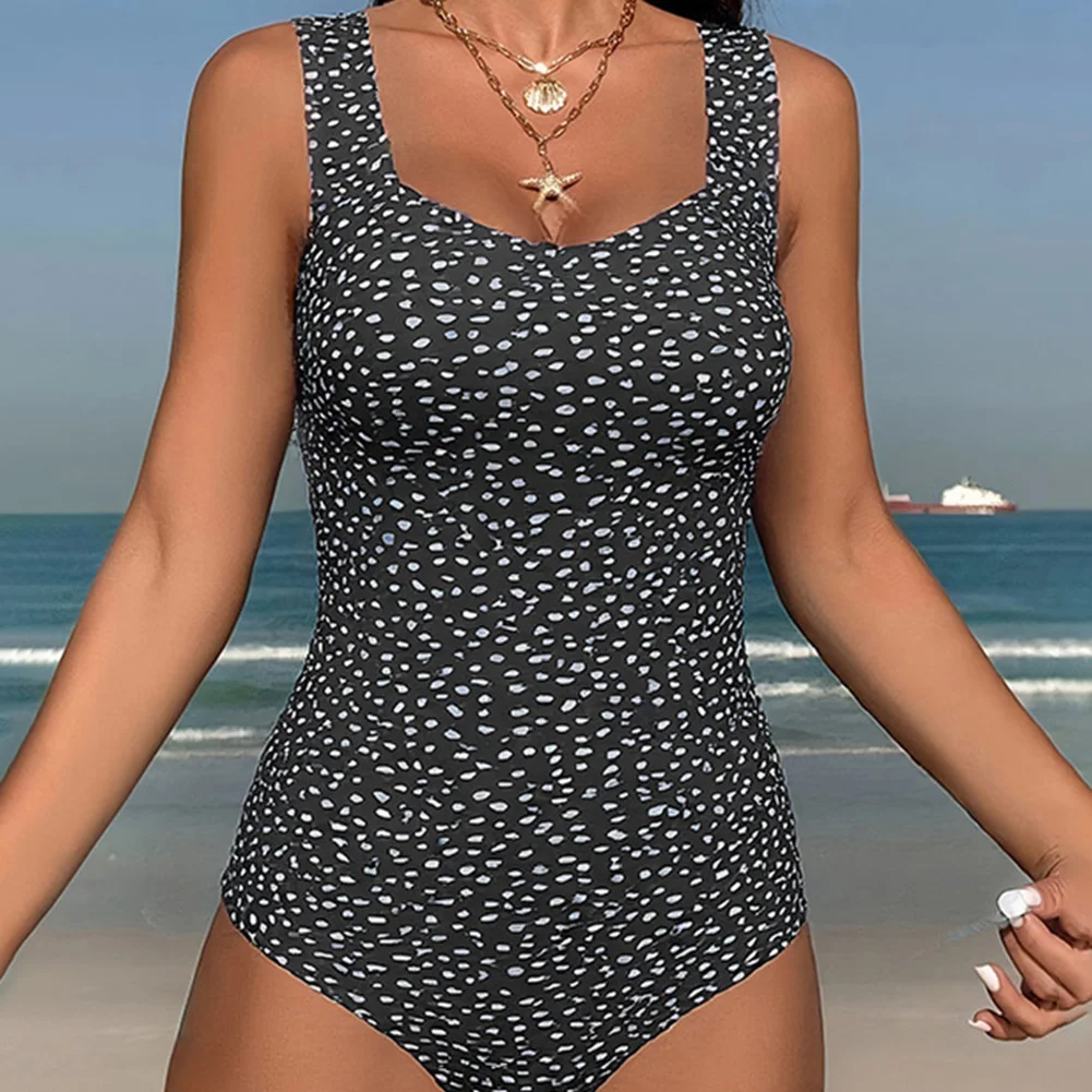 숙녀 캐미솔 수영복 여성 비치웨어 섹시한 비키니 보수적 인 수영복 프린트 비치웨어 여름