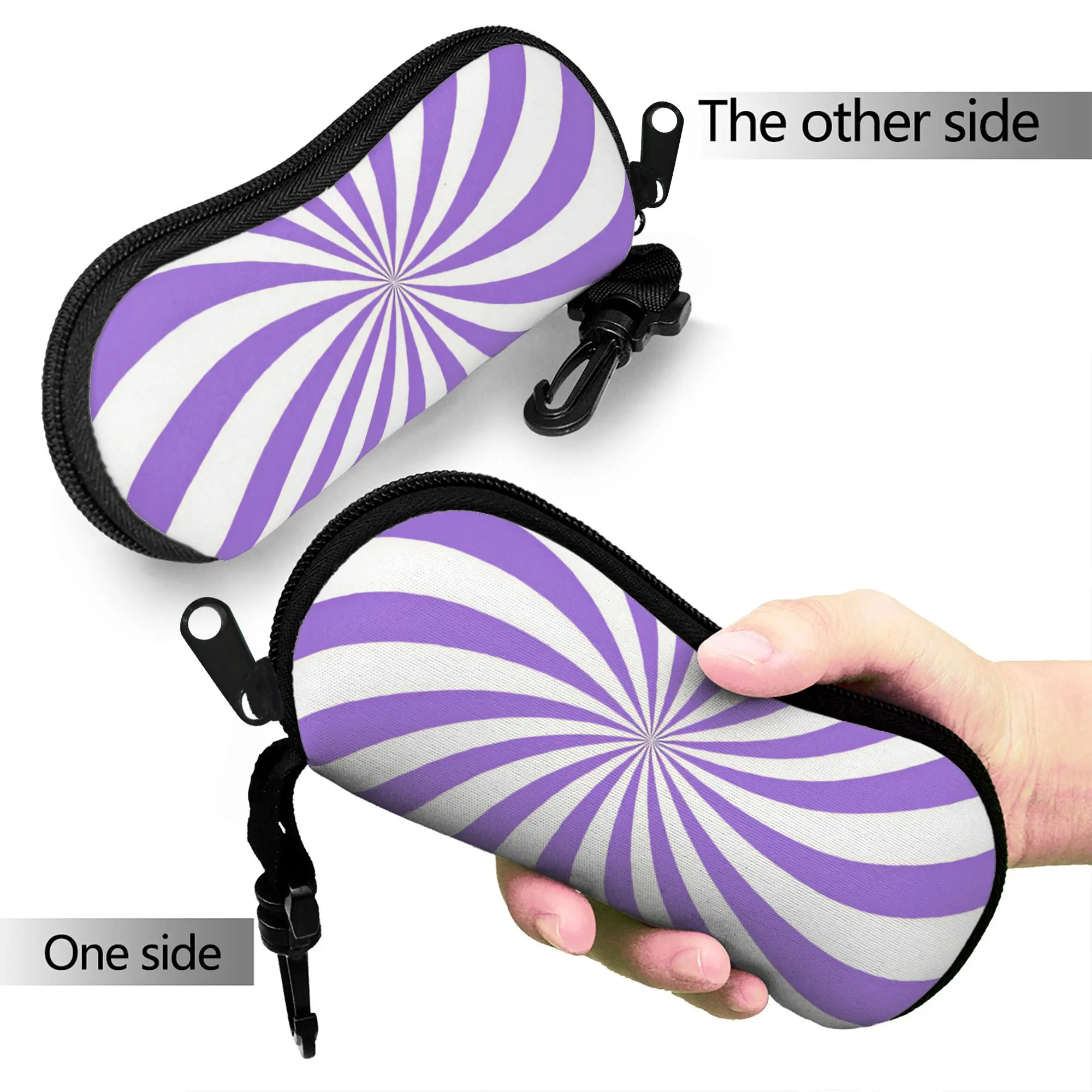 Abstract Swirl Disorder Glasses Case  Sunglasses Case Pocket Soft Eyewear Box Custom Men Women Glasses Box