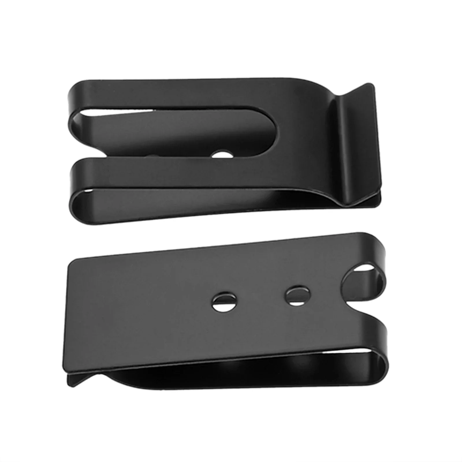Clip de hebilla de resorte de Metal, 2 uds., 56x25mm, con dos agujeros, funda, Clip para cinturón, cierre, bolsillo, cartera, gancho para llaves para bolso, artesanía de cuero