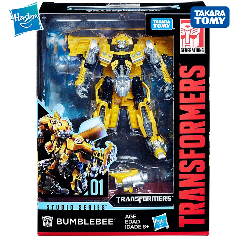 

Экшн-фигурка Takara Tomy Hasbro Transforemers Bumblebee Deluxe Class SS01, модель автомобиля для студии, подарок на день рождения, коллекционная игрушка