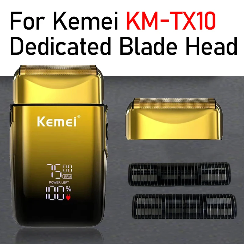 

Оригинальная сменная головка для электробритвы Kemei KM TX10 с двойной сеткой и лезвиями, аксессуары для электробритв, оптовая продажа