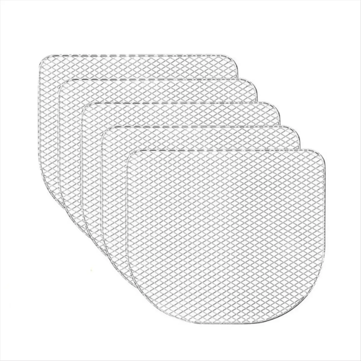 ABPP 5PcsAir Fryer Dehydrator Racks Stainless Steel Air Fryer Accessory Shelf Household Oven Accessories Stand for Bowl Plate