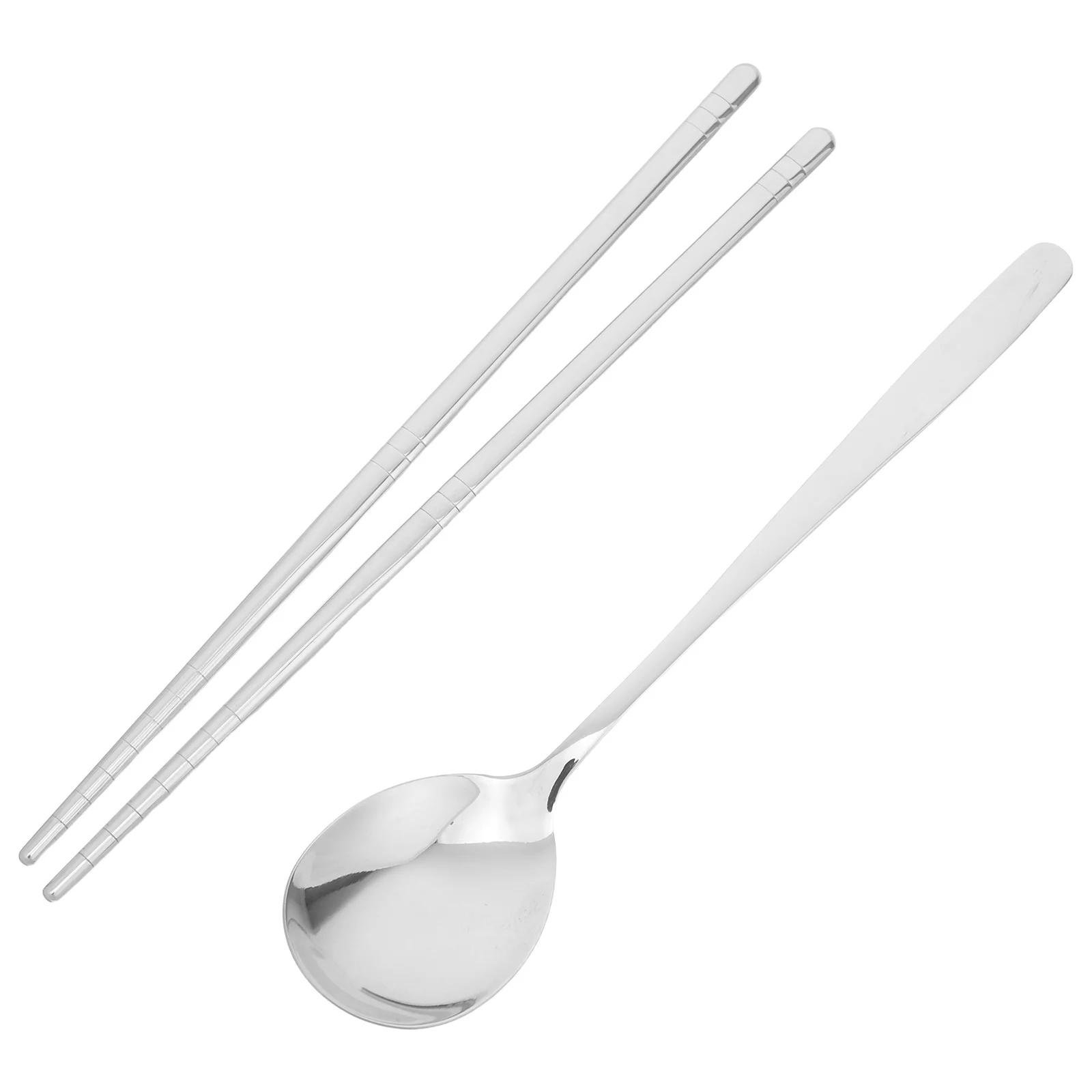 

Portable Reusable Stainless Steel Spoon Chopsticks Cutlery Set Compact Travel Utensils Camping Hiking Essentials