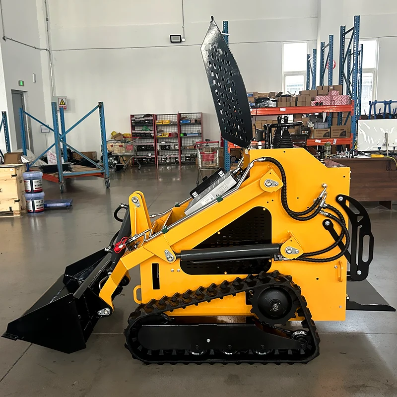 Customized China Factory Various Attachment Tracked Skid Steer Loader with High Operating Efficiency